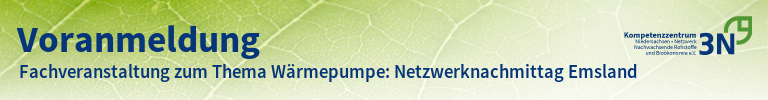 3N-Newsletter Fachveranstaltung zum Thema Wärmepumpe: Netzwerknachmittag Emsland