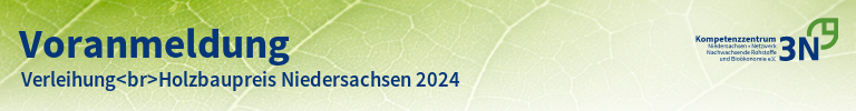 3N-Newsletter Verleihung<br>Holzbaupreis Niedersachsen 2024