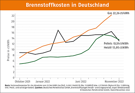 Brennstoffkosten in Deutschland