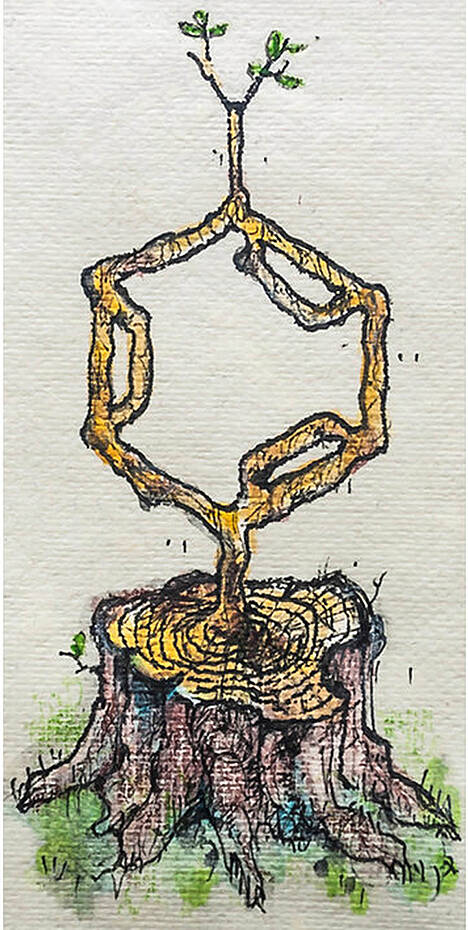 Illustration: Synthese von p-Xylol aus Abfällen und ihre weitere Umwandlung in Biopolymere.