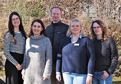 Die Fachleute der FiniTo-Regionalstelle Nord (von links): Florin-Laura Riechers, Ariane Friese, Philip Gerke, Melanie Lüdtke und Katja Arndt