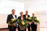 v.l.: Referent Prof. Dipl.-Ing. Architekt Stefan Krötsch, Ministerin Barbara Otte-Kinast, Juryvorsitzender Dipl.-Ing. Architekt Robert Marlow und Moderatorin Dr. Brigitte Schultz